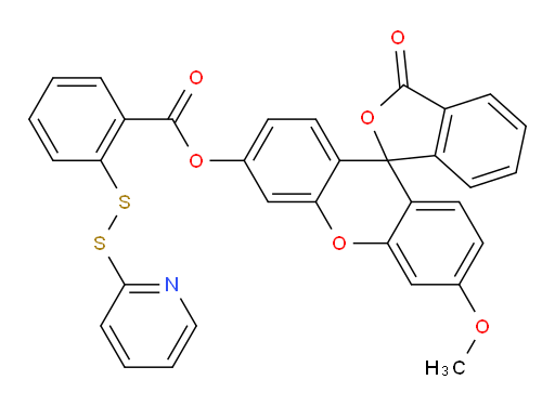 6′-Methoxy-3-oxospiro[isobenzofuran-1(3H),9′-[9H]xanthen]-3′-yl 2-(2-pyridinyldithio)benzoate (ACI)