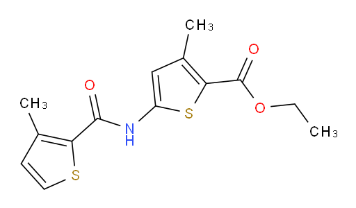 Ethyl 3-methyl-5-[[(3-methyl-2-thienyl)carbonyl]amino]-2-thiophenecarboxylate (ACI)