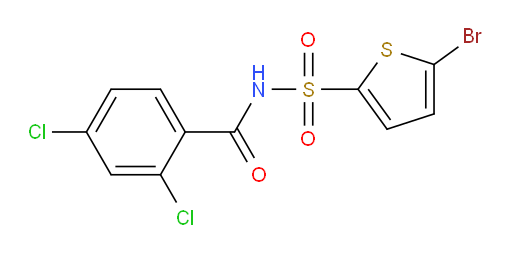 N-[(5-Bromo-2-thienyl)sulfonyl]-2,4-dichlorobenzamide (ACI)