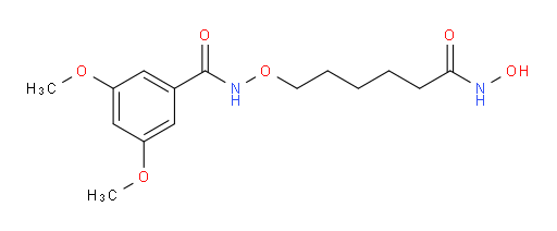 Benzamide, N-[[6-(hydroxyamino)-6-oxohexyl]oxy]-3,5-dimethoxy- (ACI)