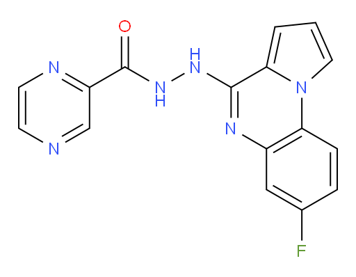 2-Pyrazinecarboxylic acid 2-(7-fluoropyrrolo[1,2-a]quinoxalin-4-yl)hydrazide (ACI)