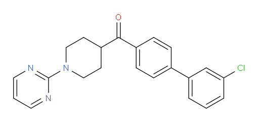 (3′-Chloro[1,1′-biphenyl]-4-yl)[1-(2-pyrimidinyl)-4-piperidinyl]methanone (ACI)