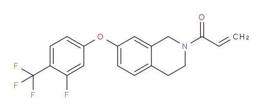 1-[7-[3-Fluoro-4-(trifluoromethyl)phenoxy]-3,4-dihydro-2(1H)-isoquinolinyl]-2-propen-1-one (ACI)