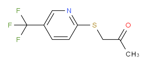 1-[[5-(Trifluoromethyl)-2-pyridinyl]thio]-2-propanone (ACI)