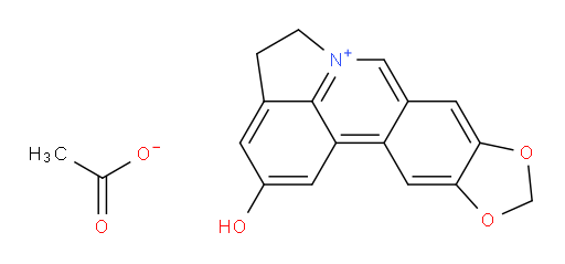 [1,3]Dioxolo[4,5-j]pyrrolo[3,2,1-de]phenanthridinium, 4,5-dihydro-2-hydroxy-, acetate (1:1) (ACI)