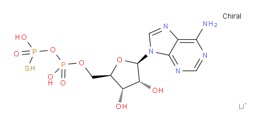 5′-Adenylic acid, monoanhydride with phosphorothioic acid, trilithium salt (9CI)