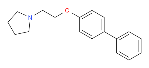 1-[2-([1,1′-Biphenyl]-4-yloxy)ethyl]pyrrolidine (ACI)