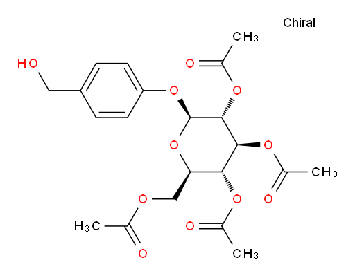 β-D-Glucopyranoside, 4-(hydroxymethyl)phenyl, 2,3,4,6-tetraacetate (9CI, ACI)