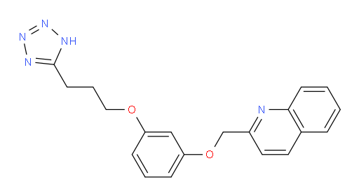 2-[[3-[3-(2H-Tetrazol-5-yl)propoxy]phenoxy]methyl]quinoline (ACI)