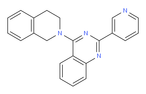 4-(3,4-Dihydro-2(1H)-isoquinolinyl)-2-(3-pyridinyl)quinazoline (ACI)