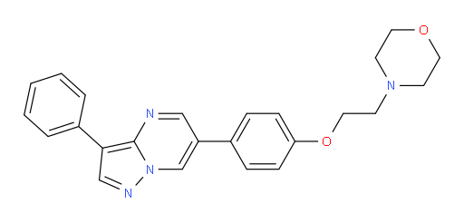 6-[4-[2-(4-Morpholinyl)ethoxy]phenyl]-3-phenylpyrazolo[1,5-a]pyrimidine (ACI)