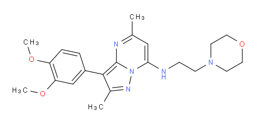 3-(3,4-Dimethoxyphenyl)-2,5-dimethyl-N-[2-(4-morpholinyl)ethyl]pyrazolo[1,5-a]pyrimidin-7-amine (ACI)