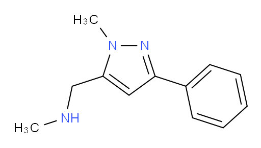 N,1-Dimethyl-3-phenyl-1H-pyrazole-5-methanamine (ACI)