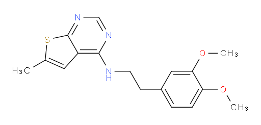 N-[2-(3,4-Dimethoxyphenyl)ethyl]-6-methylthieno[2,3-d]pyrimidin-4-amine (ACI)