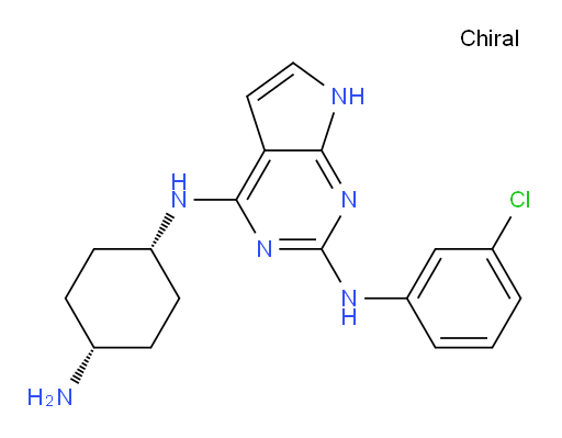 N4-(cis-4-Aminocyclohexyl)-N2-(3-chlorophenyl)-7H-pyrrolo[2,3-d]pyrimidine-2,4-diamine (ACI)