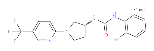 N-(2-Bromophenyl)-N′-[(3R)-1-[5-(trifluoromethyl)-2-pyridinyl]-3-pyrrolidinyl]urea (ACI)