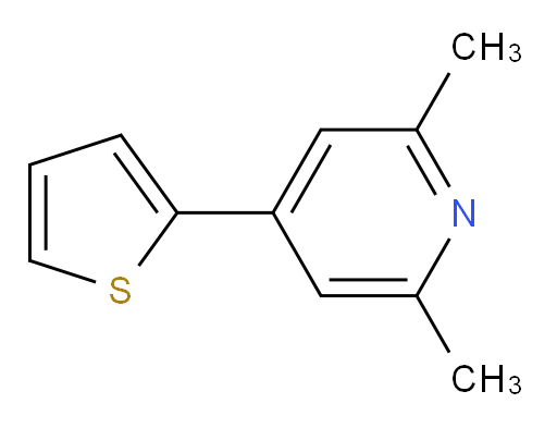 2,6-Dimethyl-4-(2-thienyl)pyridine (ACI)