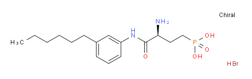 Phosphonic acid, P-[(3S)-3-amino-4-[(3-hexylphenyl)amino]-4-oxobutyl]-, hydrobromide (1:1) (ZCI)