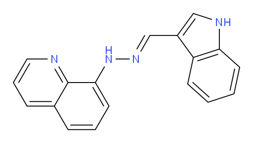 1H-Indole-3-carboxaldehyde, 2-(8-quinolinyl)hydrazone (ACI)