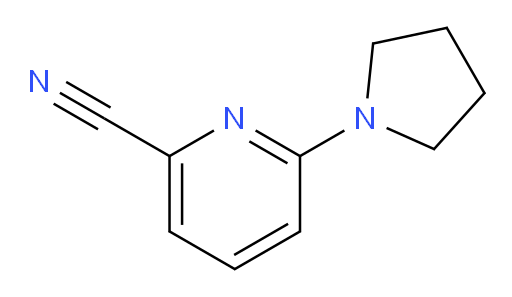 2-Pyridinecarbonitrile, 6-(1-pyrrolidinyl)- (9CI, ACI)
