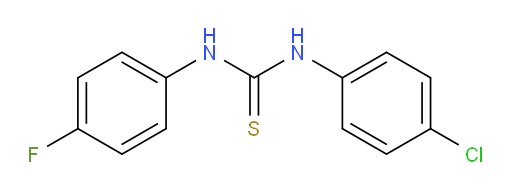 N-(4-Chlorophenyl)-N′-(4-fluorophenyl)thiourea (ACI)