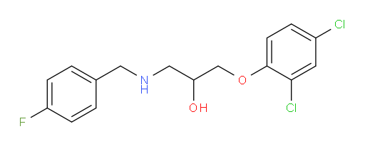 1-(2,4-Dichlorophenoxy)-3-[[(4-fluorophenyl)methyl]amino]-2-propanol (ACI)