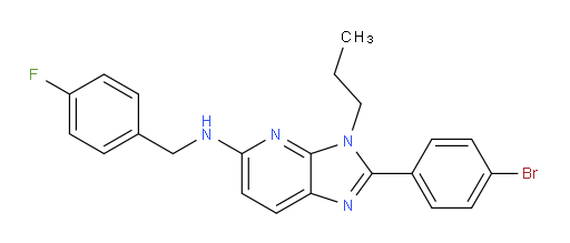 2-(4-Bromophenyl)-N-[(4-fluorophenyl)methyl]-3-propyl-3H-imidazo[4,5-b]pyridin-5-amine (ACI)