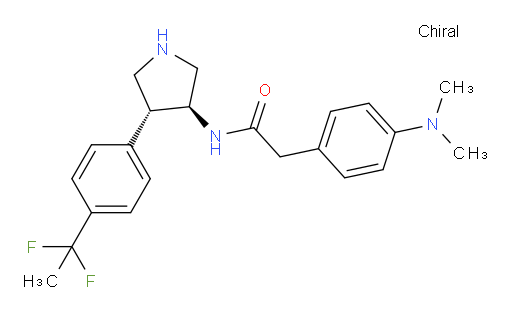 N-[(3S,4R)-4-[4-(1,1-Difluoroethyl)phenyl]-3-pyrrolidinyl]-4-(dimethylamino)benzeneacetamide (ACI)