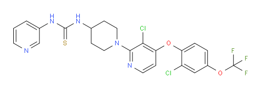 N-[1-[3-Chloro-4-[2-chloro-4-(trifluoromethoxy)phenoxy]-2-pyridinyl]-4-piperidinyl]-N′-3-pyridinylthiourea (ACI)