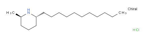 Piperidine, 2-methyl-6-undecyl-, hydrochloride (1:1), (2R,6R)- (ACI)