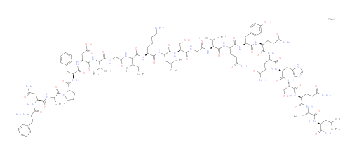 L-Phenylalanyl-L-asparaginyl-L-alanyl-L-prolyl-L-phenylalanyl-L-α-aspartyl-L-valylglycyl-L-isoleucyl-L-lysyl-L-leucyl-L-serylglycyl-L-valyl-L-glutaminyl-L-tyrosyl-L-glutaminyl-L-glutaminyl-L-histidyl-L-seryl-L-glutaminyl-L-alanyl-L-leucinamide (ACI)