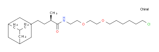 (αR)-N-[2-[2-[(6-Chlorohexyl)oxy]ethoxy]ethyl]-α-methyltricyclo[3.3.1.13,7]decane-1-butanamide (ACI)