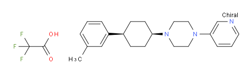 Piperazine, 1-[cis-4-(3-methylphenyl)cyclohexyl]-4-(3-pyridinyl)-, 2,2,2-trifluoroacetate (1:2) (ACI)
