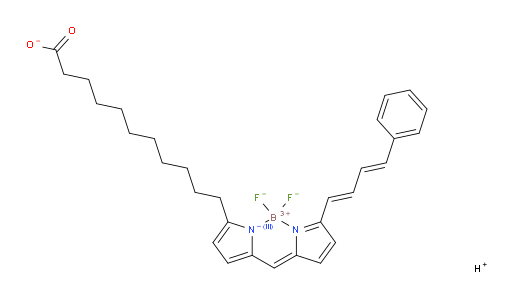 Hydrogen (T-4)-difluoro[5-[[5-[(1E,3E)-4-phenyl-1,3-butadien-1-yl]-2H-pyrrol-2-ylidene-κN]methyl]-1H-pyrrole-2-undecanoato(2-)-κN1]-borate(1-) (1:1) (ACI)