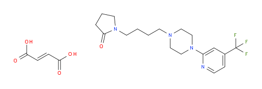 2-Pyrrolidinone, 1-[4-[4-[4-(trifluoromethyl)-2-pyridinyl]-1-piperazinyl]butyl]-, (2E)-2-butenedioate (1:1) (9CI, ACI)