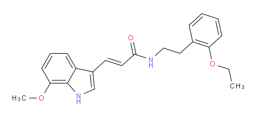 (2E)-N-[2-(2-Ethoxyphenyl)ethyl]-3-(7-methoxy-1H-indol-3-yl)-2-propenamide (ACI)