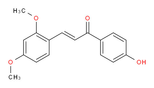 (2E)-3-(2,4-Dimethoxyphenyl)-1-(4-hydroxyphenyl)-2-propen-1-one (ACI)