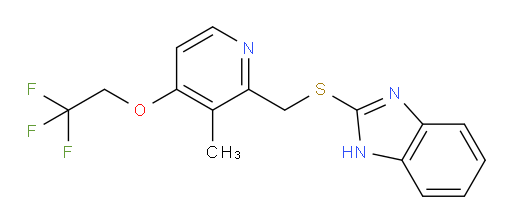 2-(((3-methyl-4-(2,2,2-trifluoroethoxy)pyridin-2-yl)methyl)thio)-1H-benzo[d]imidazole