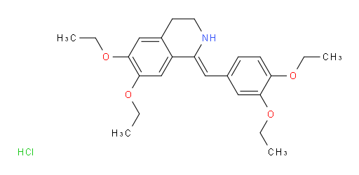 1-(3,4-diethoxybenzylidene)-6,7-diethoxy-1,2,3,4-tetrahydroisoquinoline hydrochloride