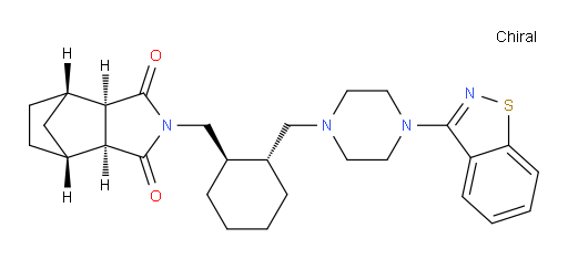 (3aR,4S,7R,7aS)-2-(((1R,2R)-2-((4-(benzo[d]isothiazol-3-yl)piperazin-1-yl)methyl)cyclohexyl)methyl)hexahydro-1H-4,7-methanoisoindole-1,3(2H)-dione