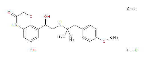 (R)-6-hydroxy-8-(1-hydroxy-2-((1-(4-methoxyphenyl)-2-methylpropan-2-yl)amino)ethyl)-2H-benzo[b][1,4]oxazin-3(4H)-one hydrochloride