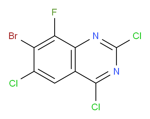 7-bromo-2,4,6-trichloro-8-fluoroquinazoline