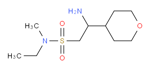 2-amino-N-ethyl-N-methyl-2-(oxan-4-yl)ethane-1-sulfonamide