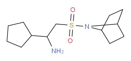 2-{7-azabicyclo[2.2.1]heptane-7-sulfonyl}-1-cyclopentylethan-1-amine