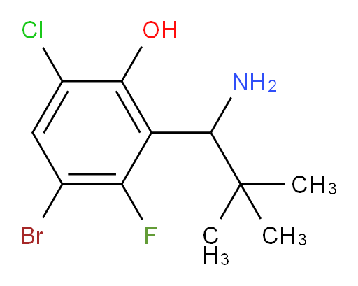 2-(1-amino-2,2-dimethylpropyl)-4-bromo-6-chloro-3-fluorophenol