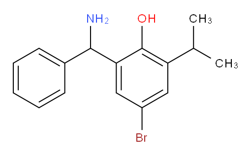 2-[amino(phenyl)methyl]-4-bromo-6-(propan-2-yl)phenol