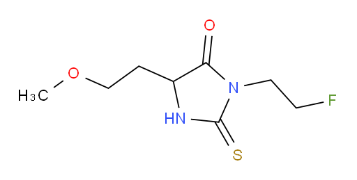 3-(2-fluoroethyl)-5-(2-methoxyethyl)-2-sulfanylideneimidazolidin-4-one