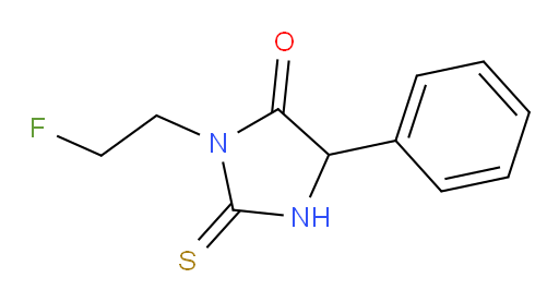3-(2-fluoroethyl)-5-phenyl-2-sulfanylideneimidazolidin-4-one