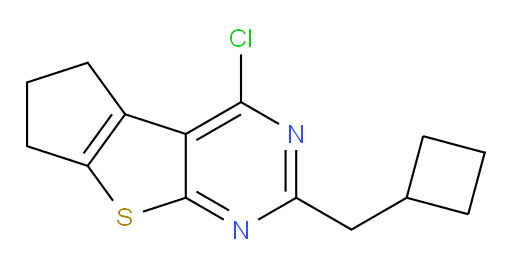 12-chloro-10-(cyclobutylmethyl)-7-thia-9,11-diazatricyclo[6.4.0.0,2,6]dodeca-1(12),2(6),8,10-tetraene