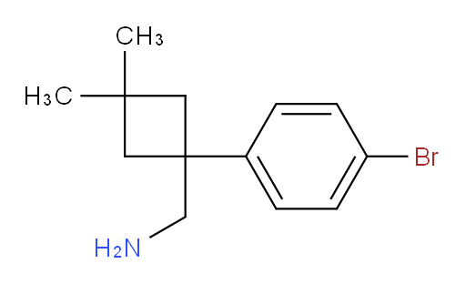 [1-(4-bromophenyl)-3,3-dimethylcyclobutyl]methanamine
